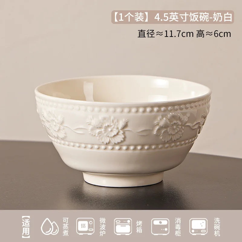 Bowl Relieve Estilo Francés
