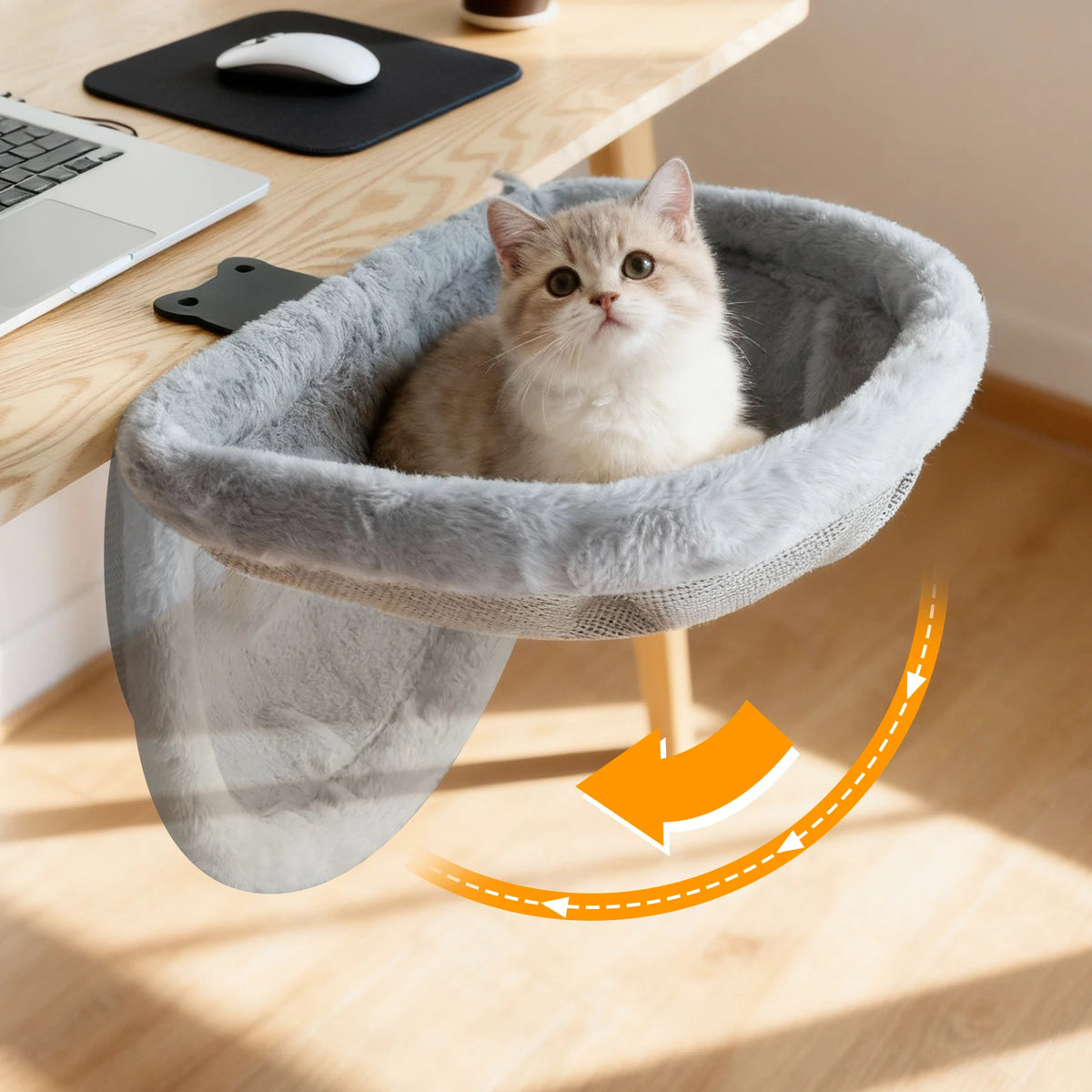 Cama Plegable para Gato de Escritorio
