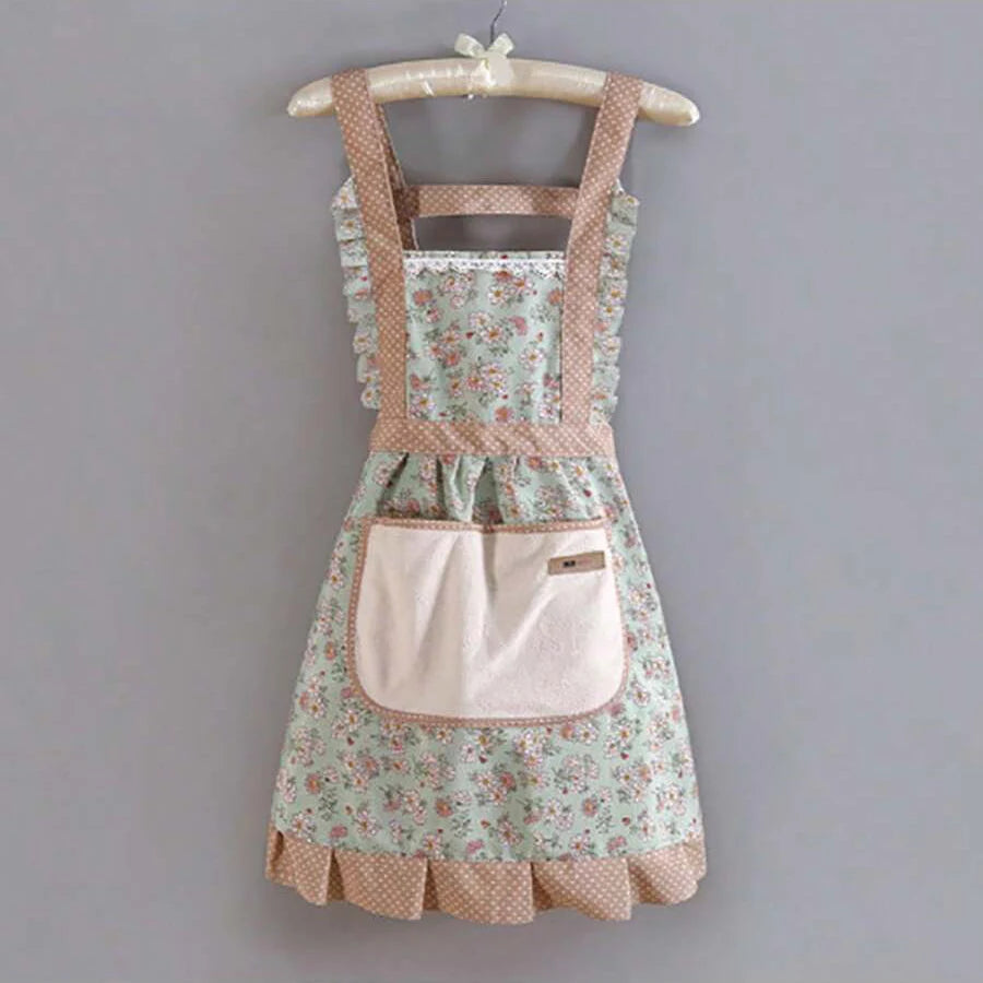 Delantal de Cocina en Lienzo — Estampado Floral