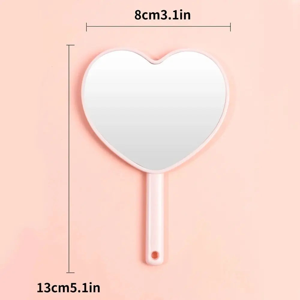 Espejo de Mano Mini Forma de Corazón