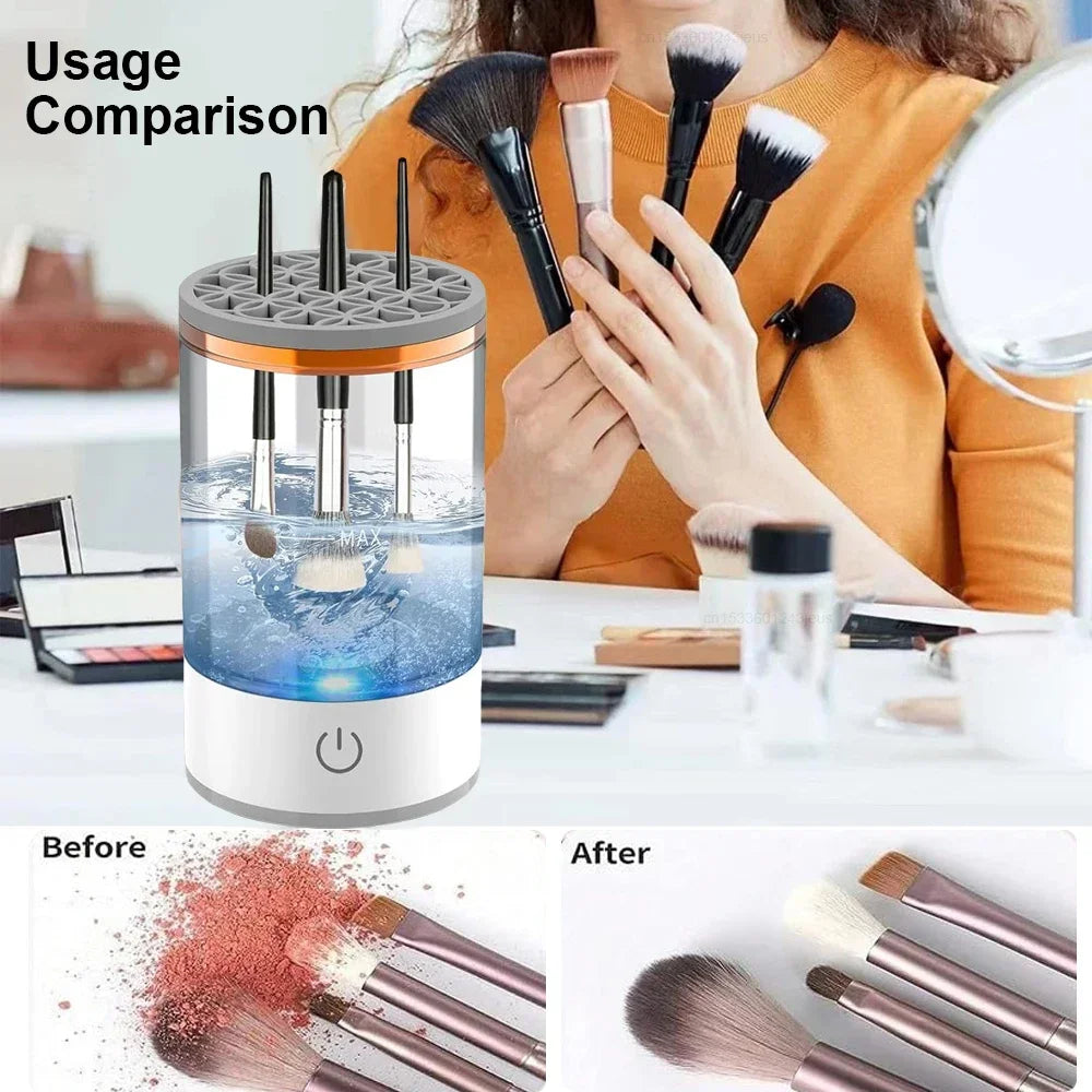 Limpiador Eléctrico de Brochas con Base