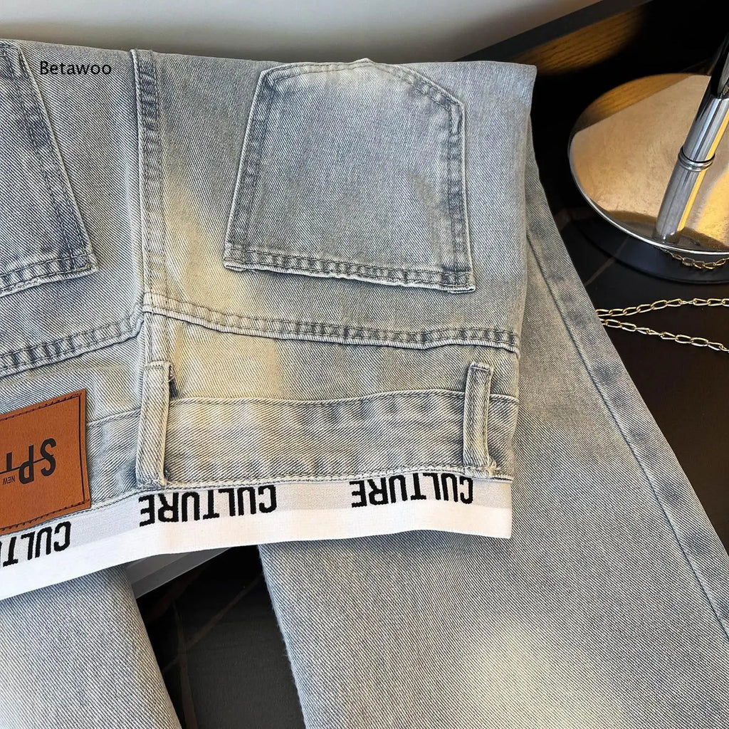 Jeans Boyfriend Rotos Tiro Alto — Efecto Desgastado