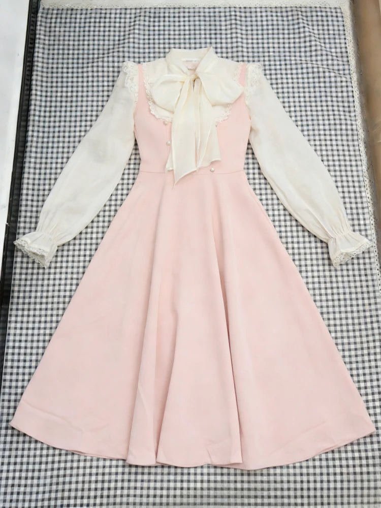 Vestido Midi a Cuadros Estilo Francés — Casual y de Oficina