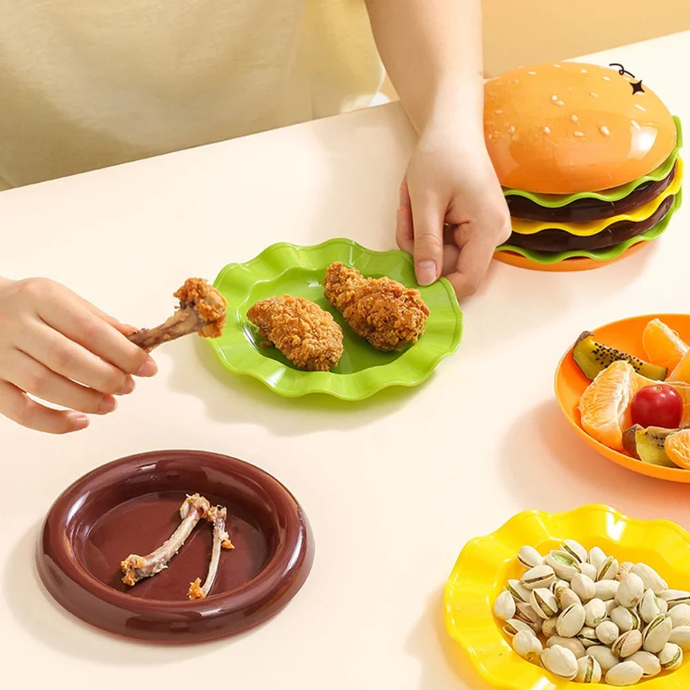 Set de Platos Diseño Hamburguesa
