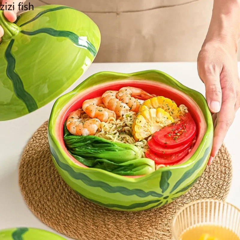 Bowl con Tapa Diseño Sandía
