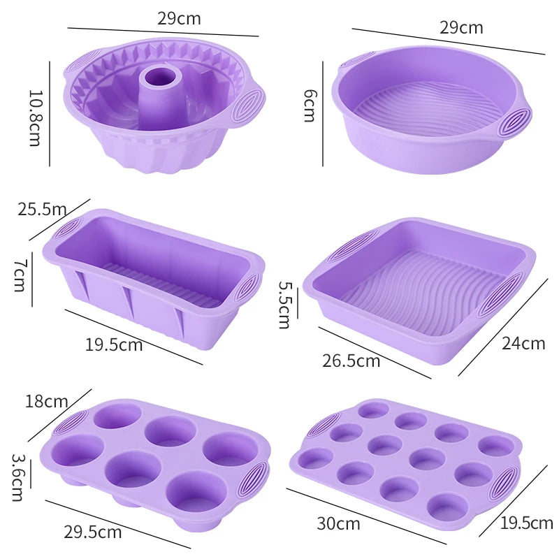 Set de Moldes de Silicona para Repostería