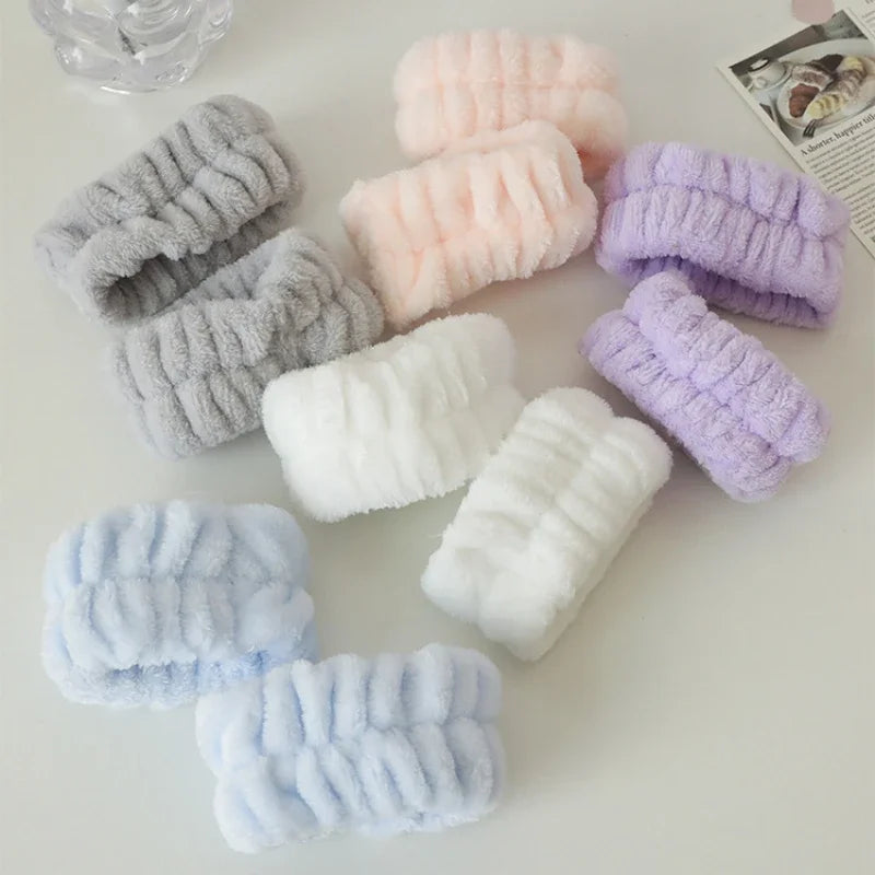 Muñequeras Absorbentes para Lavado Facial