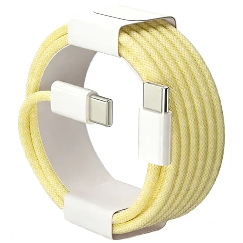 Cable USB-C a USB-C 60W — Carga Rápida Trenzado