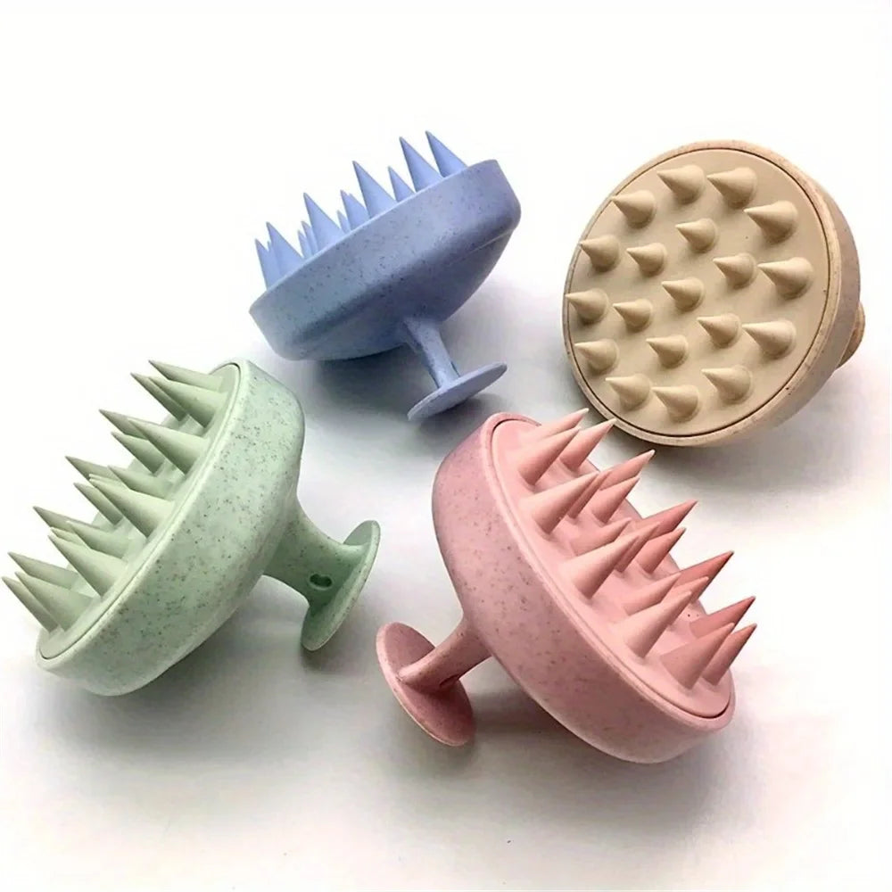 Cepillo de Silicona para Shampoo y Masaje Capilar