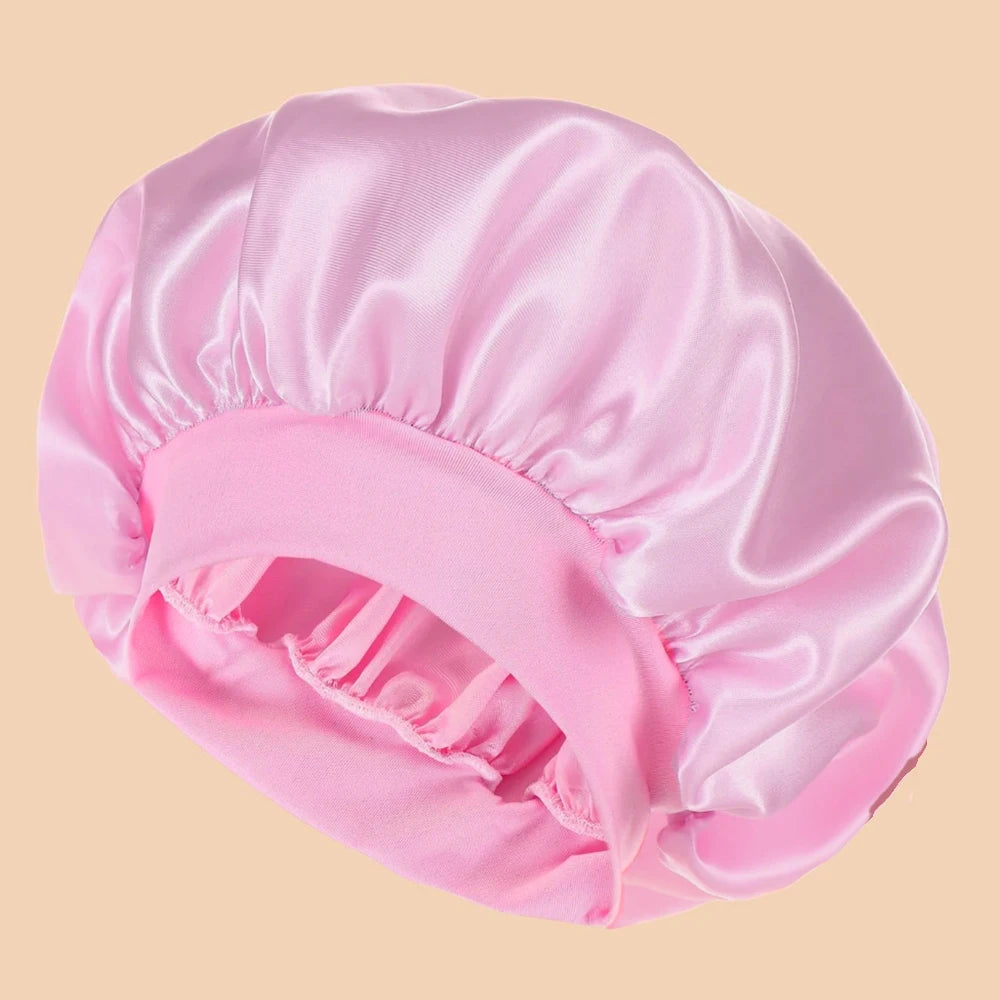Gorro de Ducha de Satén — Ala Ancha