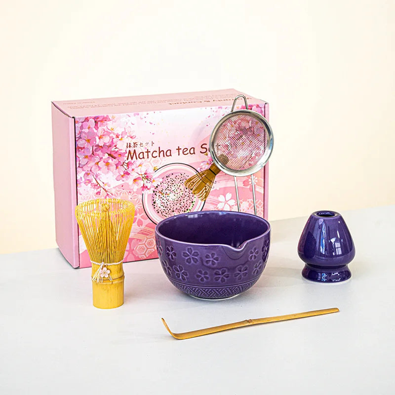 Set de Matcha con Batidor de Bambú