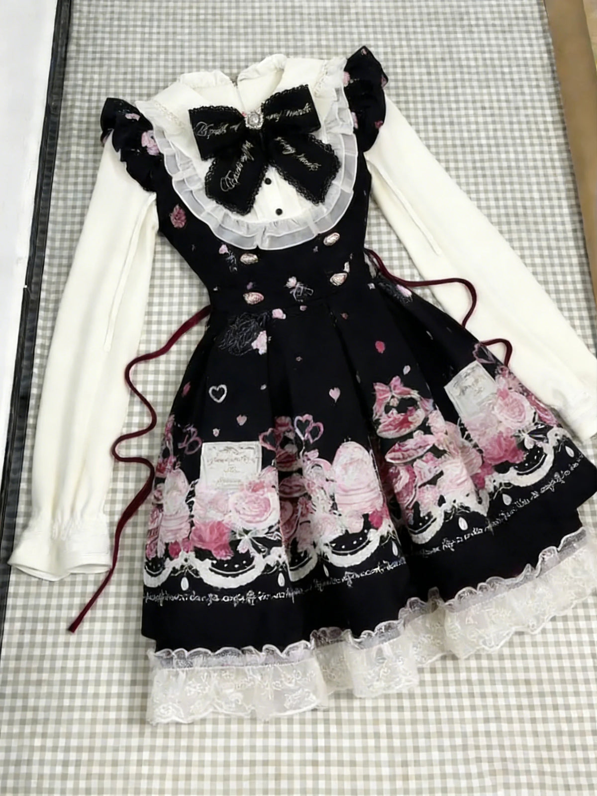 Vestido Midi a Cuadros Estilo Francés — Casual y de Oficina