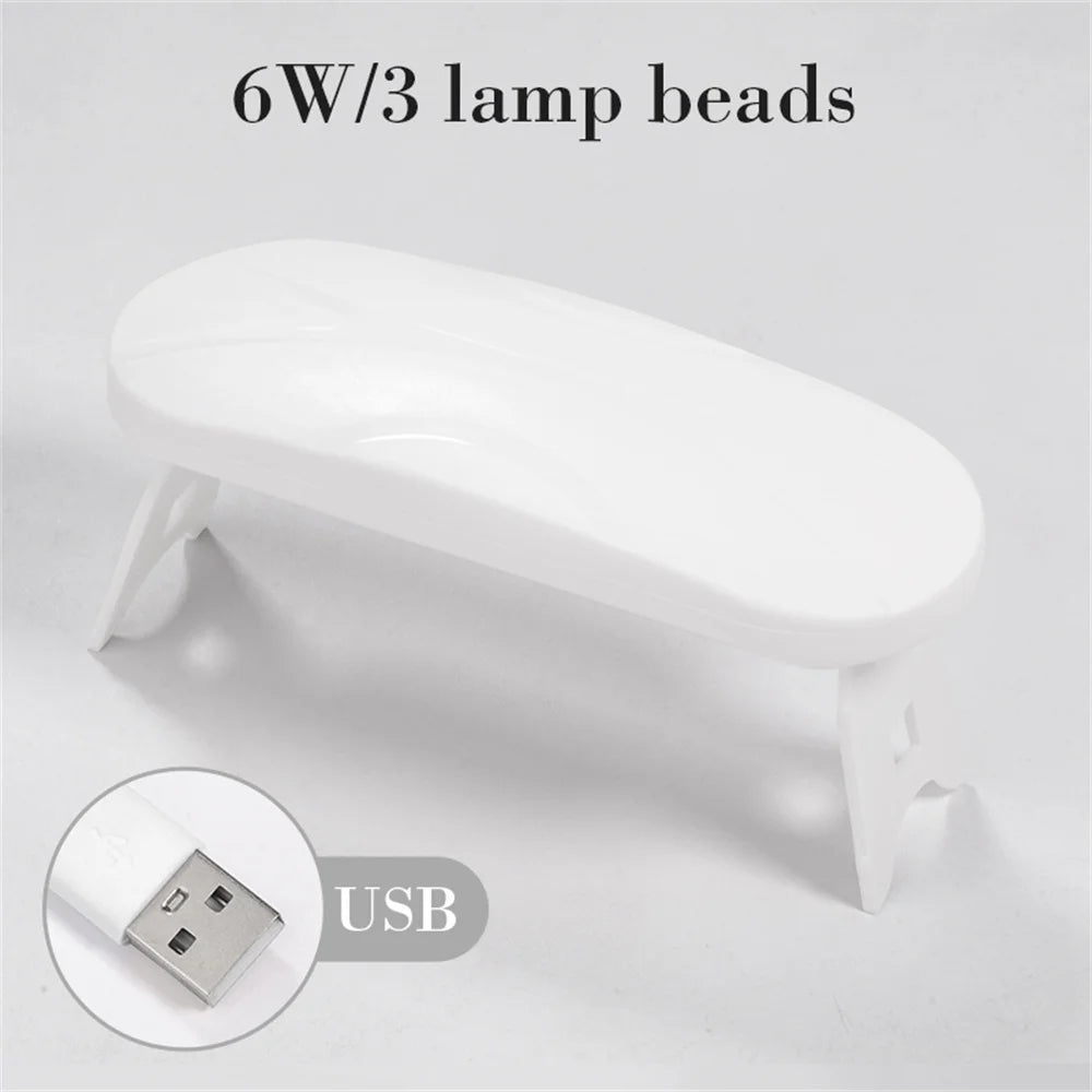 Mini Lámpara UV LED para Uñas — 6W Portátil