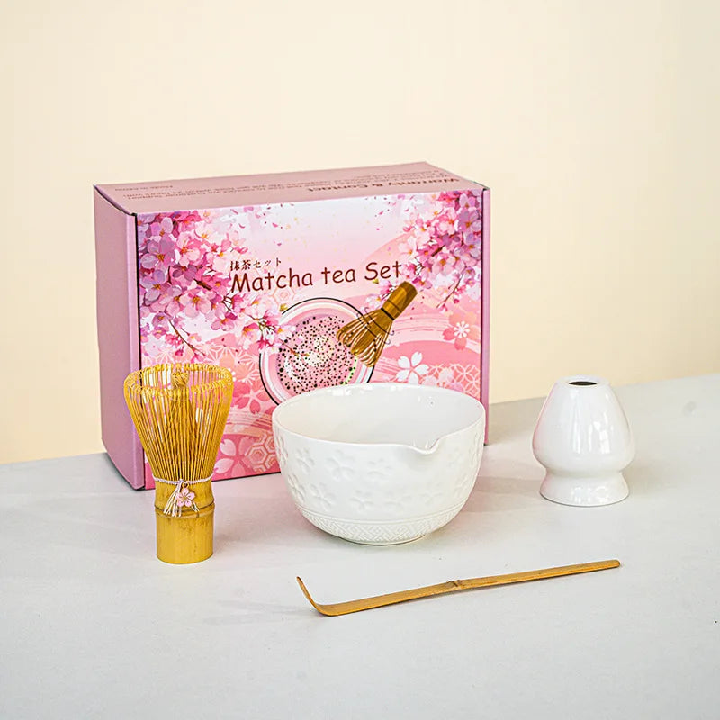 Set de Matcha con Batidor de Bambú