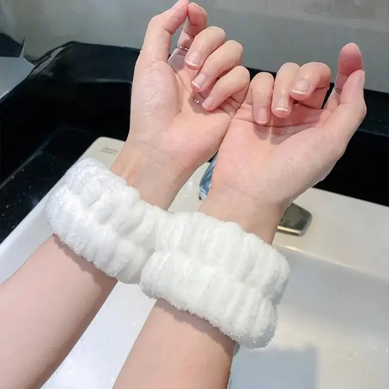 Muñequeras Absorbentes para Lavado Facial