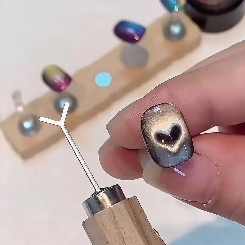 Set de Placas Magnéticas para Uñas — Efecto Ojo de Gato