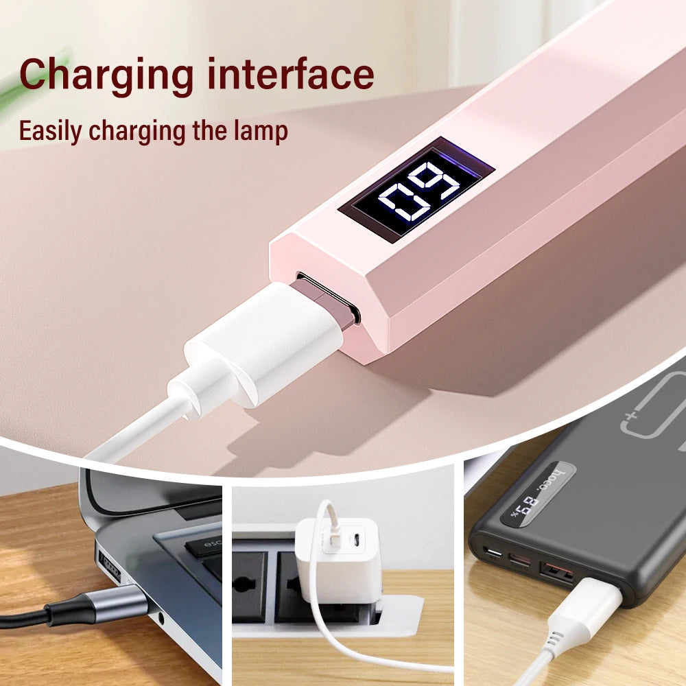 Lámpara UV LED Portátil para Uñas — Secado Rápido