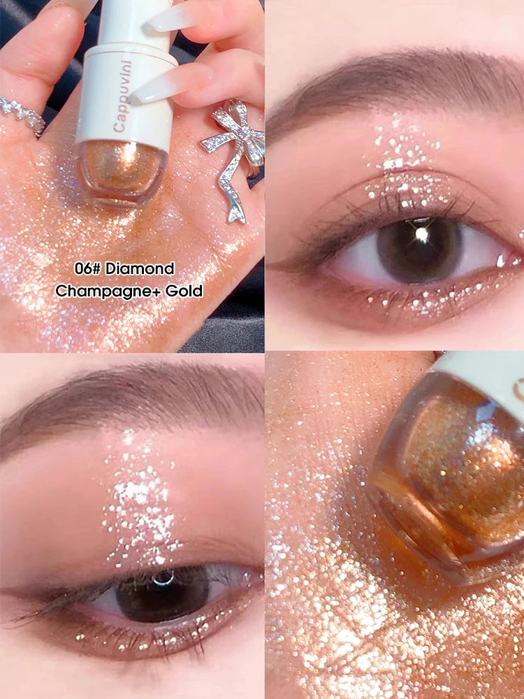 Sombra de Ojos Líquida con Brillo Perlado