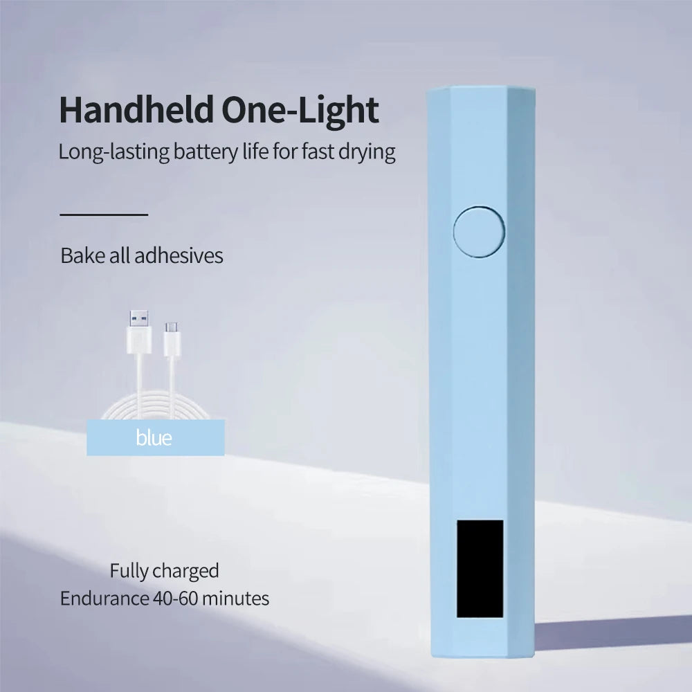 Lámpara UV LED Portátil para Uñas — Secado Rápido