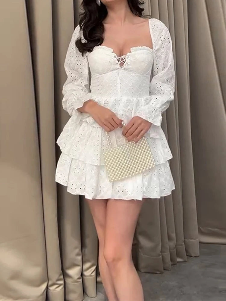 Vestido Corto de Playa Espalda Descubierta