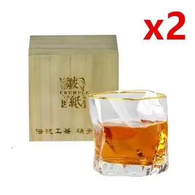 Vaso para Whisky Diseño Origami