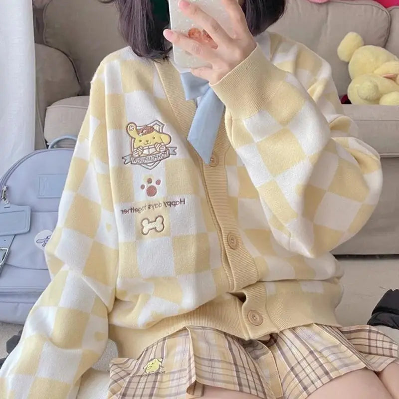 Cárdigan Bordado Kawaii — Personaje Sanrio