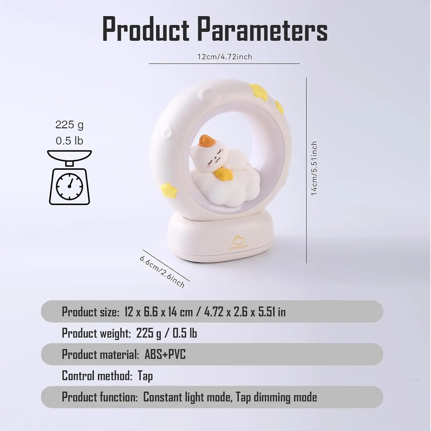 Lámpara de Luna LED Conejo