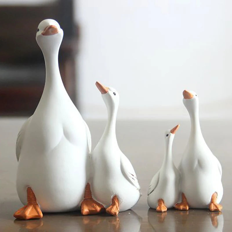 Figura Decorativa Pato y Patito