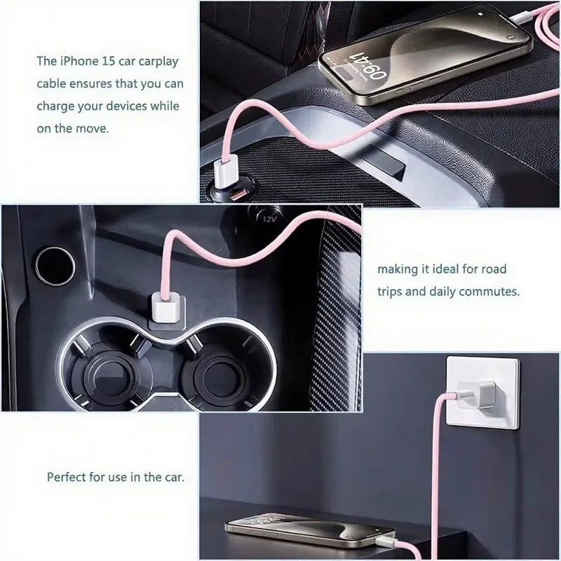 Cable USB-C a USB-C 60W — Carga Rápida Trenzado