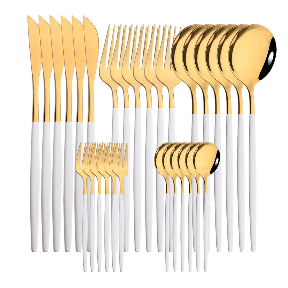 Set de Cubiertos x30 Rosa