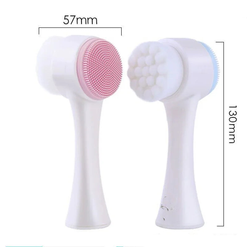 Cepillo Facial de Silicona Doble Cara