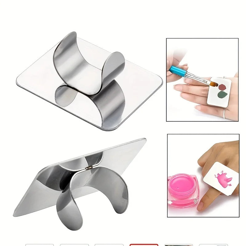 Paleta Mezcladora de Maquillaje de Acero