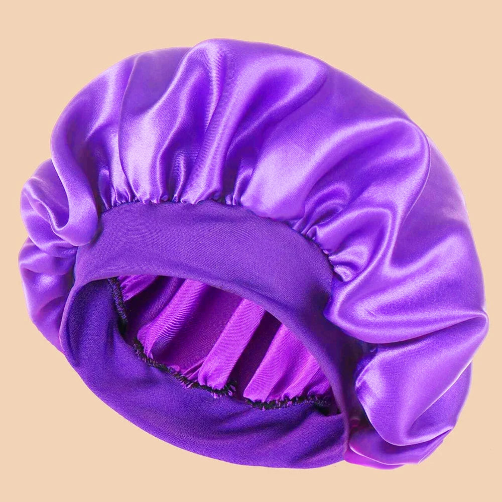 Gorro de Ducha de Satén — Ala Ancha