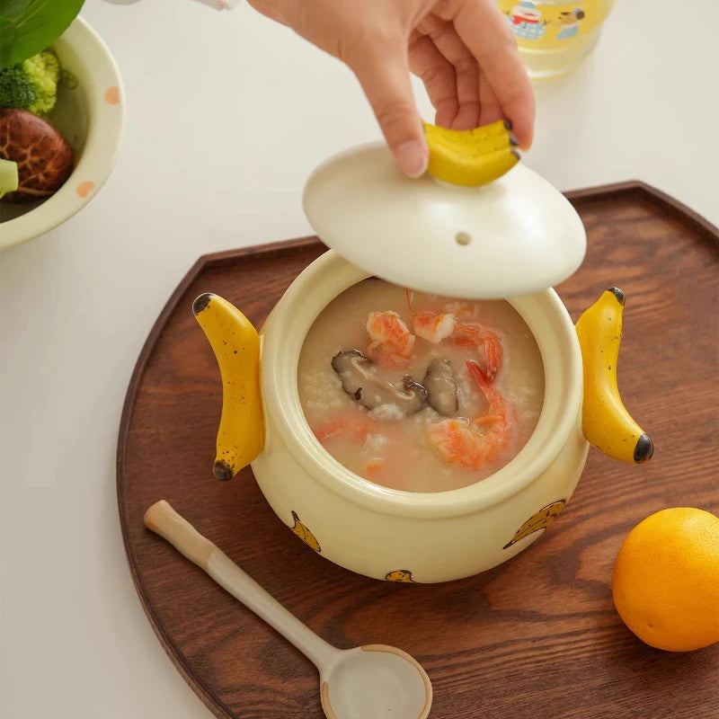 Cazuela de Cerámica Diseño Banana