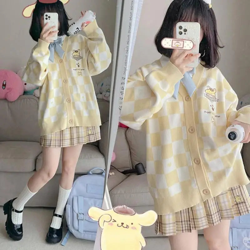 Cárdigan Bordado Kawaii — Personaje Sanrio