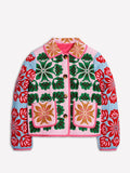 Parka Acolchada Estampado Floral — Abrigo de Invierno
