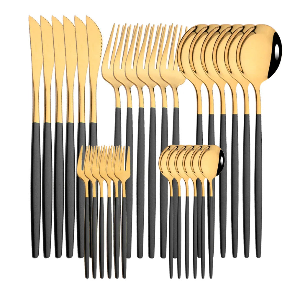 Set de Cubiertos x30 Rosa