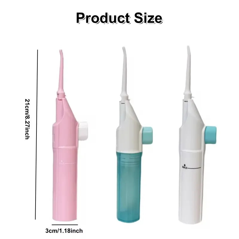 Irrigador Bucal Manual Portátil — Limpieza Dental