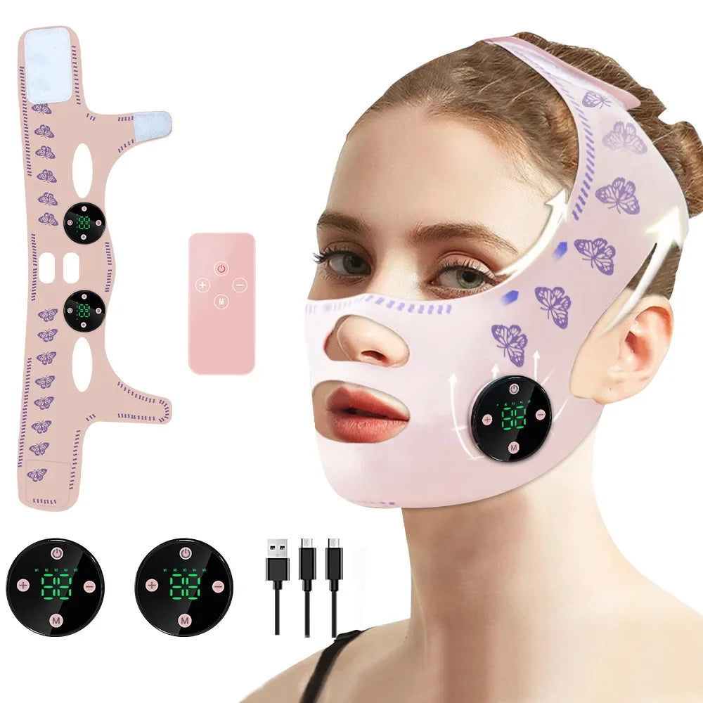 Mascarilla EMS Reafirmante Facial — Recarga USB