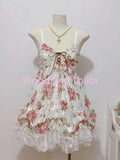 Vestido de Tirantes con Encaje Floral — Romántico